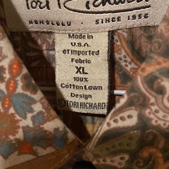 Tori Richards Vintage Style Hawaiian Luxury Shirt Size XL - Picture 7 of 7